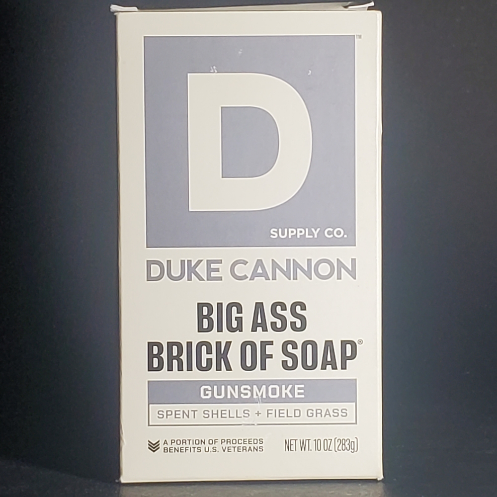 DUKE CANNON Big Brick of Bar Soap GUNSMOKE + Spent Shells + Field Grass 10oz Bar